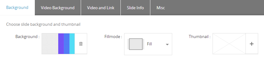 Master Slider Slide Background Settings