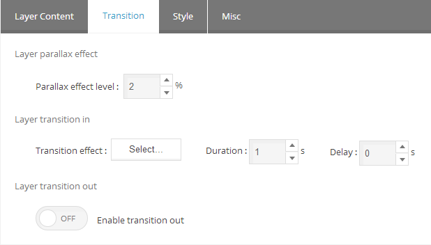 Master Slider Slide Video Background Settings