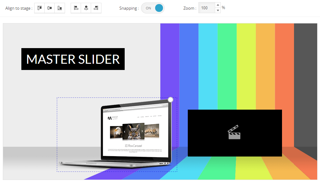 Master Slider Slide Video Background Settings