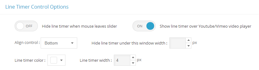 Master Slider timeline