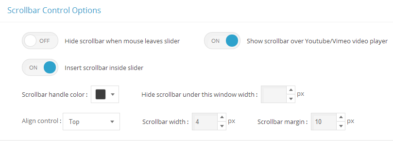 Master Slider layer timeline