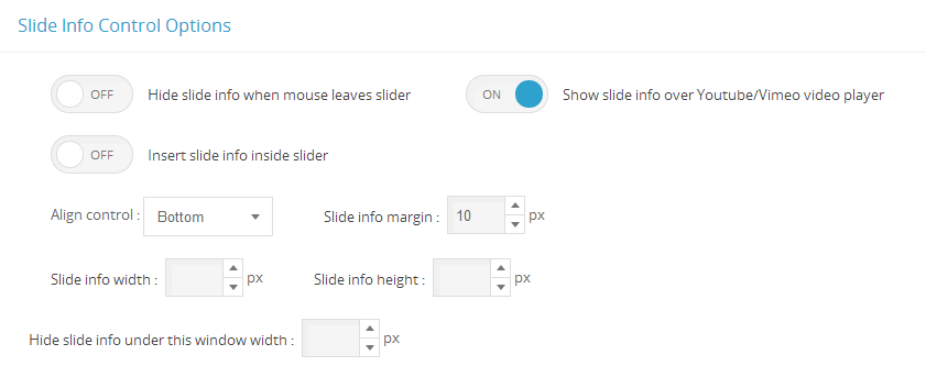 Master Slider layer timeline