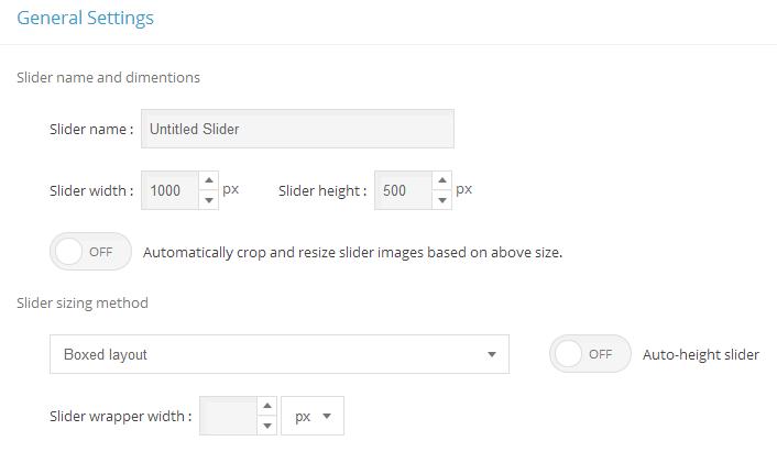Master Slider General Settings