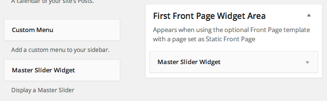 Master Slider WP Widget