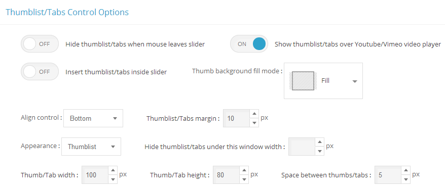 Master Slider layer timeline